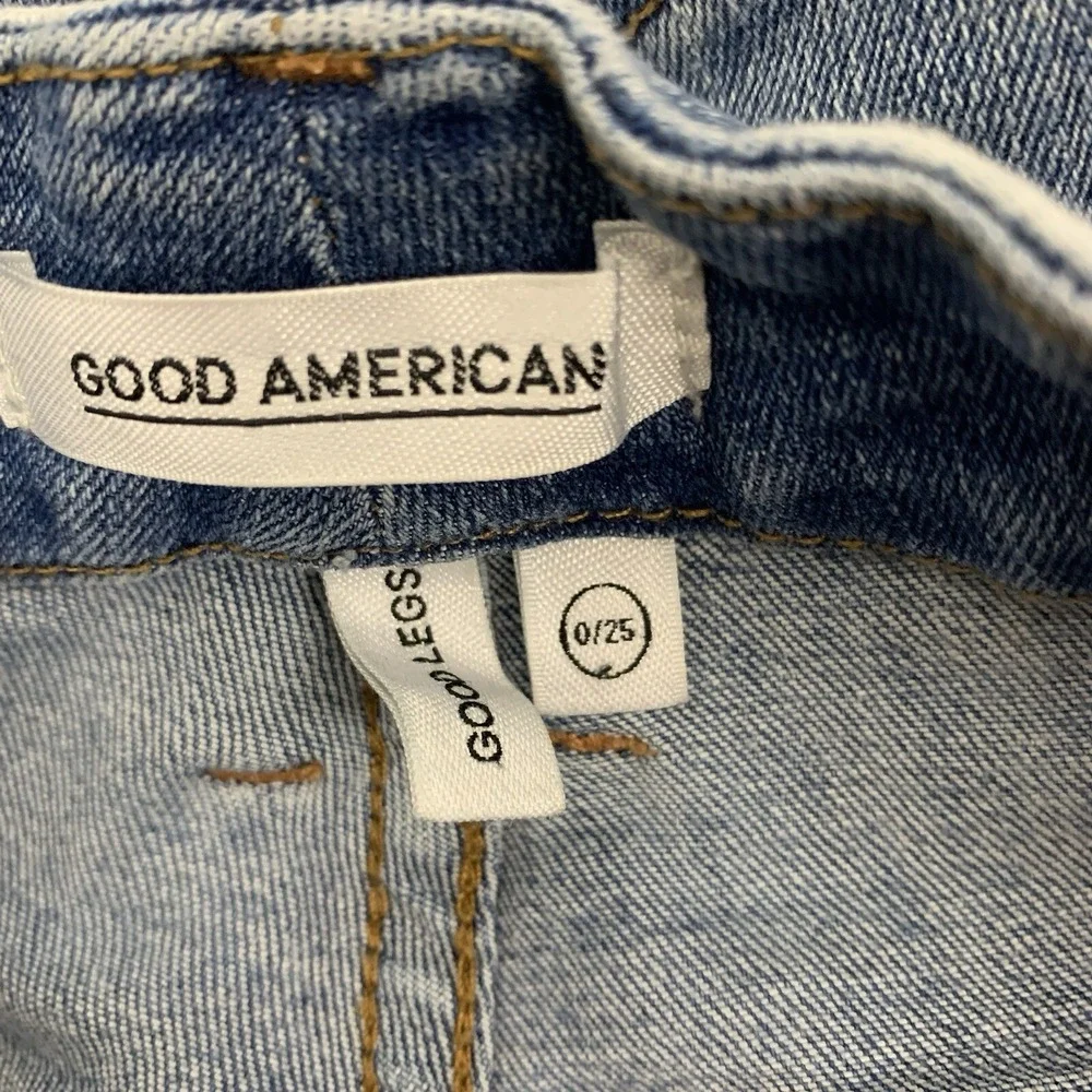 Good‎ American Jeans Skinny 25 Blue Stretch High Rise Casual Streetwear